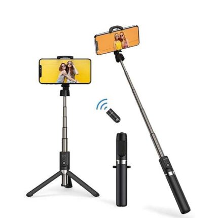 Bluetooth selfie stick tripod
