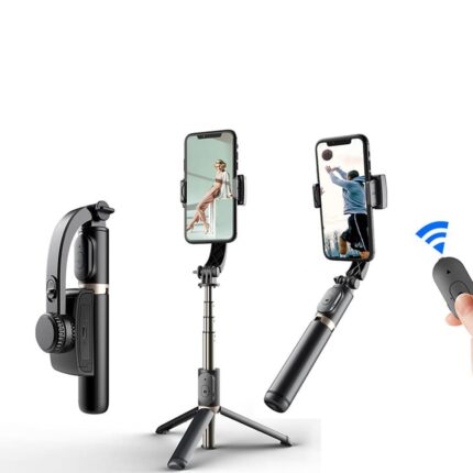 Selfie Gimbal Bluetooth Wireless Handheld Smart Stabilizers Selfie Stick Tripod Single Axis Electric Anti Shake